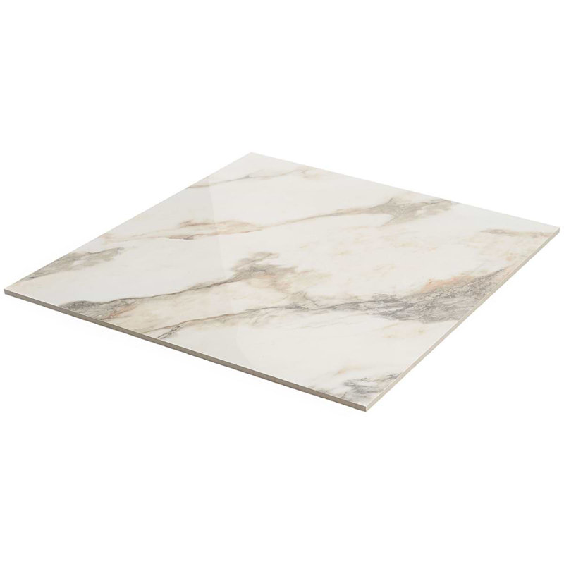 Dreamstone 24X24 Polished Porcelain Tile, Calacatta Rustico Polished