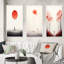 Serenity Forest Wandering Minimal Watercolor - Abstract Landscape Art Set Of 3 Pieces-141853486-141853481