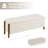 Multifunctional Chenille Storage Bench with Cylindrical Solid Wood Legs-304230505