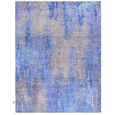 Tapis violet / bleu de haute qualité