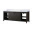 Meuble-lavabo double brun 84 po X P 22 po D, avec comptoir en marbre de culture-117970943-117970947