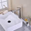 Robinet pour salle de bain à poignée simple, robinet de lavabo en nickel brossé