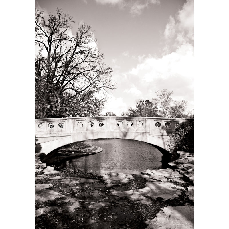 " Park Bridge Over Water ", 30" H x 20" W