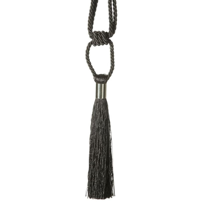 Mallen Fabric 10cm Curtain Tieback, Steel