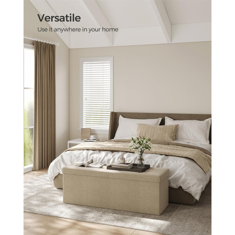 Stanju Linen Storage Bench, Brown