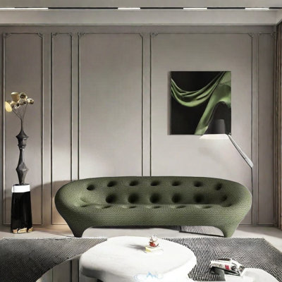 Vintage Curved Shell Sofa