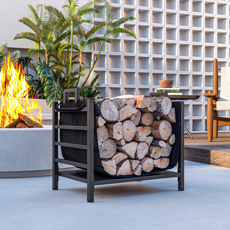Firewood Rack with Removable Log Racks, Heavy Duty Log Racks