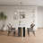 Black And White Faux Marble Dining Table