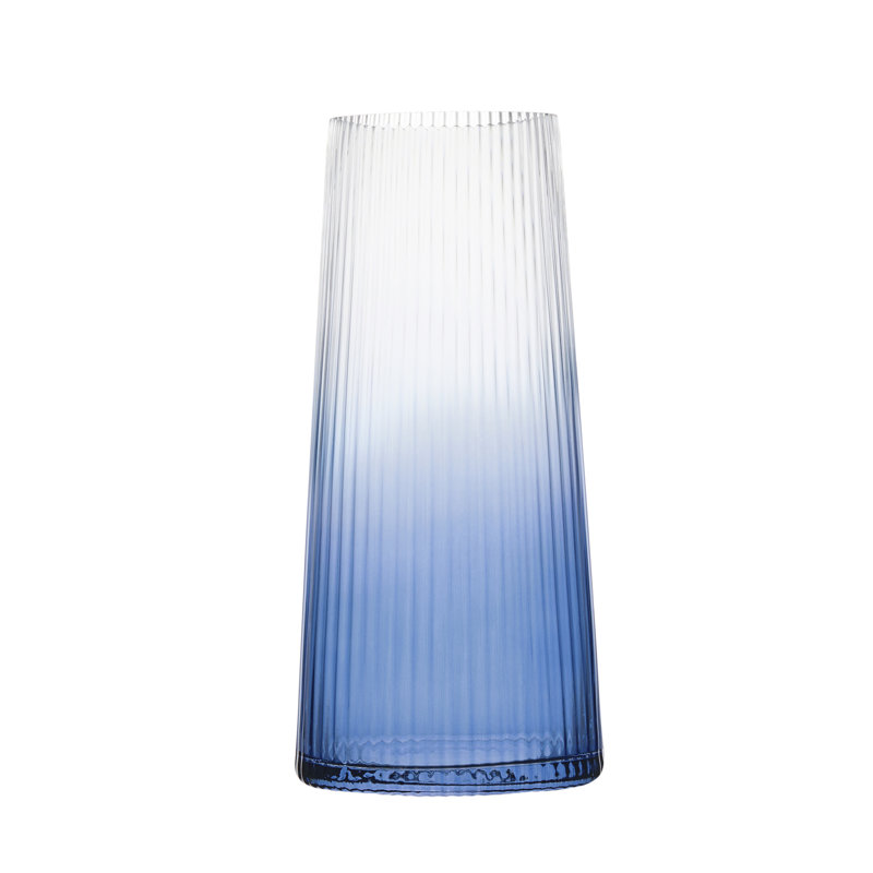 Empire - Large Vase, Blue, 9" H x 4.25" W x 4.25" D
