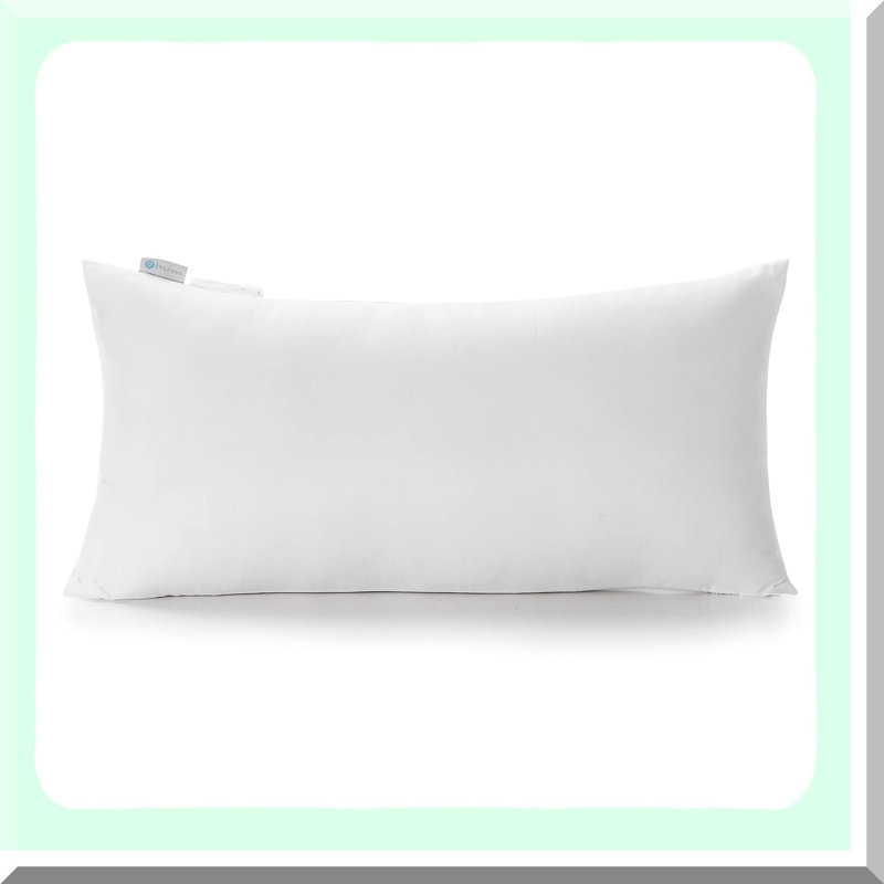 Hypoallergenic Rectangle Pillow Insert - White - Decorative Cushion Stuffer - Sham Filler - Pack of 1 - Polyester - 1 Count