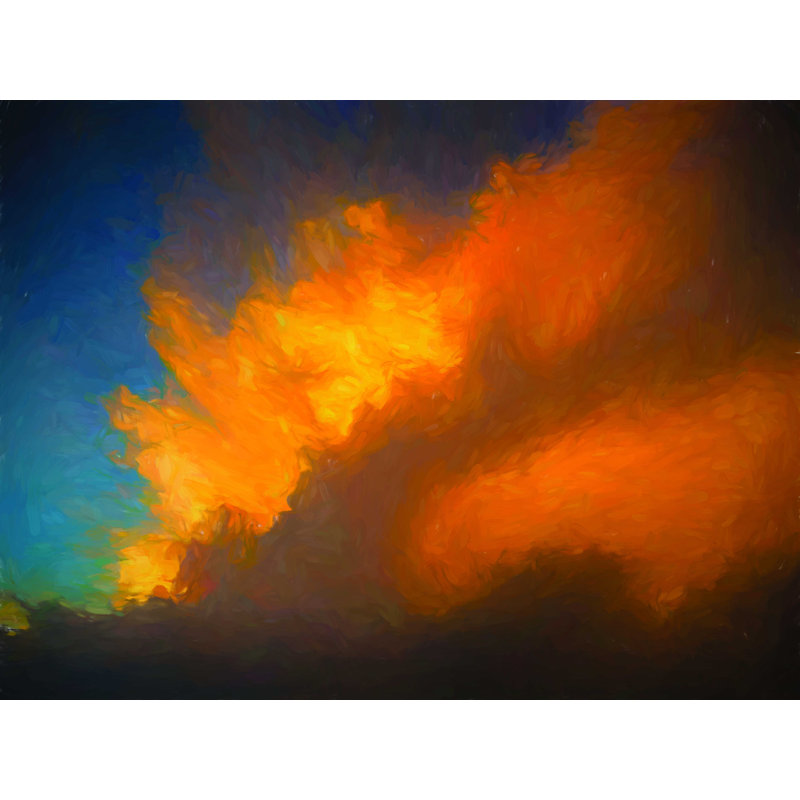 Cloud Scape - impression sur toile tendue, H 12 po x l 16 po