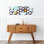 Art mural abstrait coloré et abstrait triangles géométriques colorés-2032785263