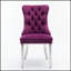 Collection de chaises modernes capitonnées haut de gamme en velours capitonné de la collection Modern, parfaites pour les sièges élégants et confortables.-1274125444