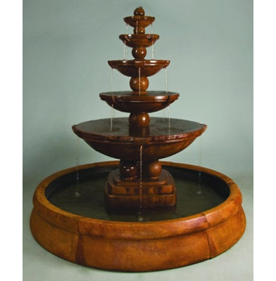 Pooled Weather Resistant Floor Fountain