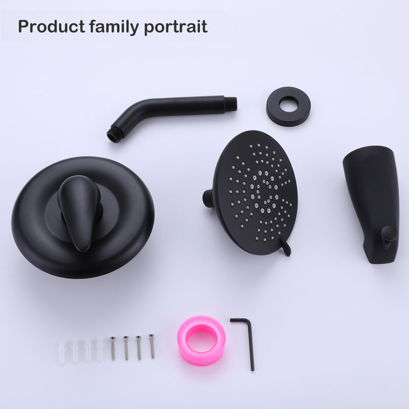 Pressure-Balanced (Temperature Control Only) All-In-One Kit, Matte Black