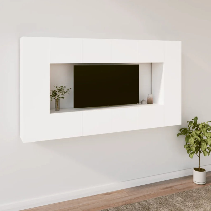 Leidi Unfinished Floating Entertainment Centre for TVs up to 28", White