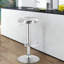 Tabouret de bar pivotant à hauteur ajustable Silvia