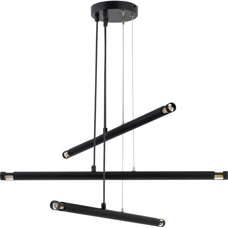 6 - Light Kitchen Island Pendant, Black