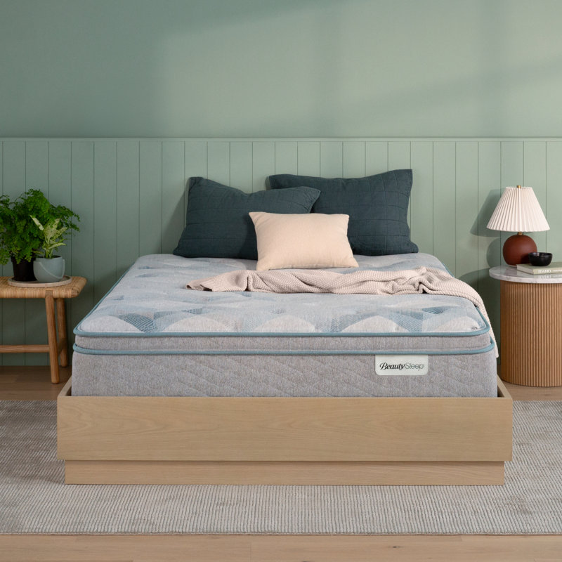 Matelas à plateau-coussin moelleux 12,5 po Beauty Sleep, Très grand simple