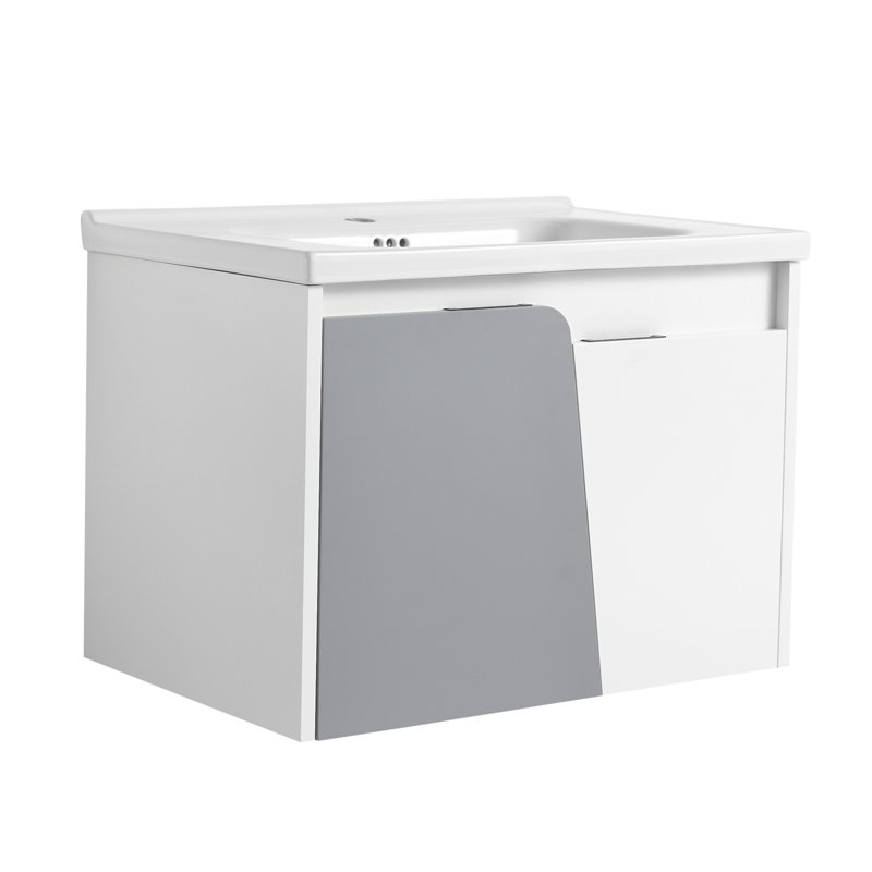 69 27.8'' Wall Mounted Single Bathroom Vanity Base Only, White