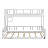Twin XL Over Queen Wood Bunk Bed With Ladder And Full-Length Guardrails-1324652095