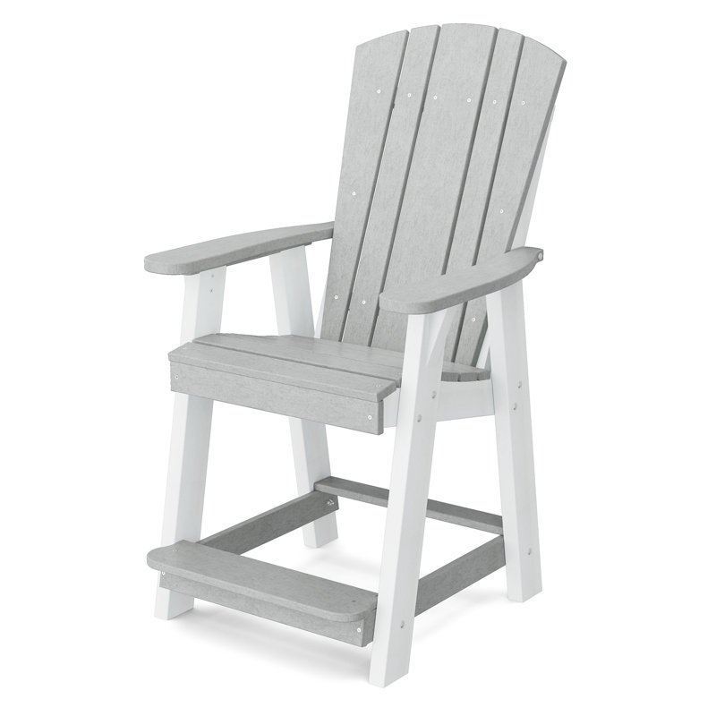 Heritage Balcony Chair, Light Gray/White