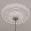 Médaillon de plafond Endurathane Alexa, DE 20 1/2 po x P 1 7/8 po (convient aux auvents jusqu'à 2 7/8 po), finition gris acier peint à la main-29361584
