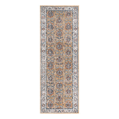 Weingartner Performance Mustard Yellow/Ivory/Blue Rug