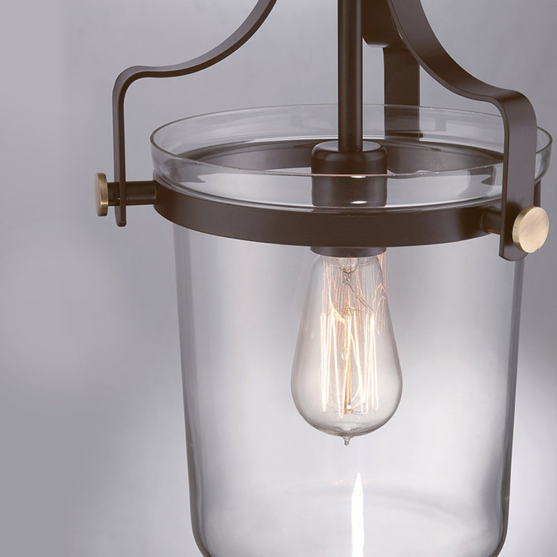 Hawthorne 1 - Light Brown Teardrop Pendant