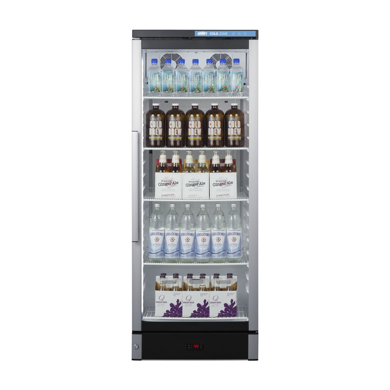 Summit Appliance 23.38'' W Freestanding 308 Cans (12 oz.) 9.9 Cubic Feet Beverage Cooler with Glass Door