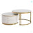 Modern 2 Pieces Round Nesting Coffee Table