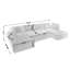 Canapé modulaire, canapé capitonné en U, canapé rembourré, canapé rembourré pour l'intérieur-974394776