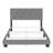Diamond Linen Upholstered Platform Bed Frame with Adjustable Headboard - Boyd Sleep-227439983-227439984