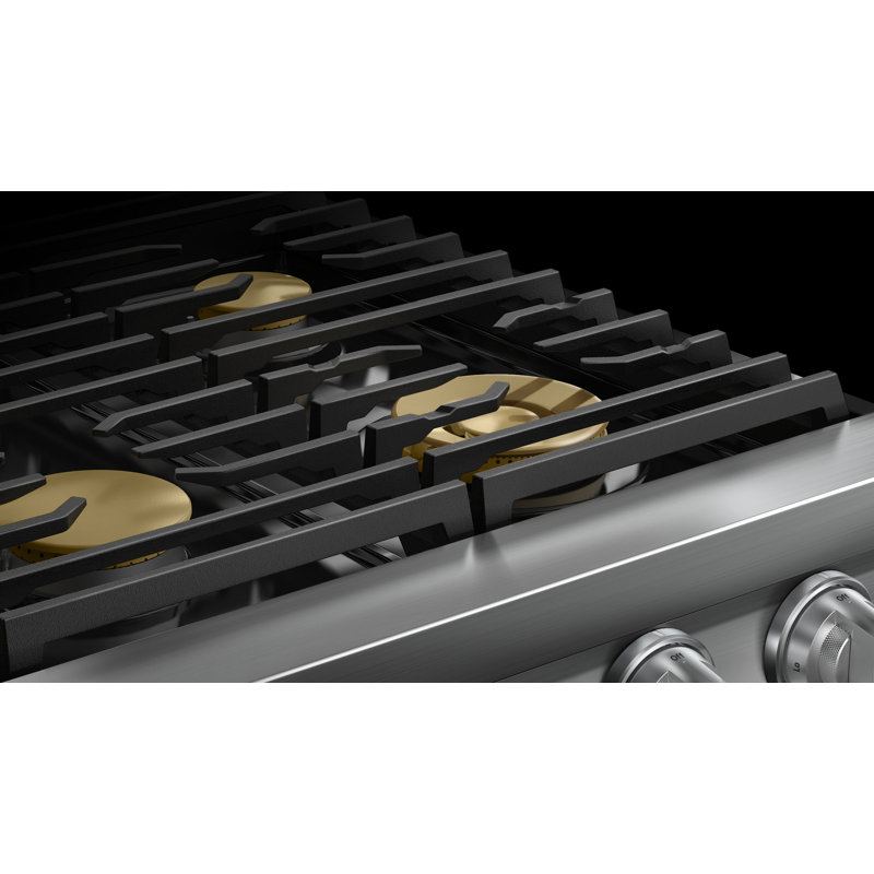 36" Gas Rangetop 6 Burners, NG/LP, Silver Stainless