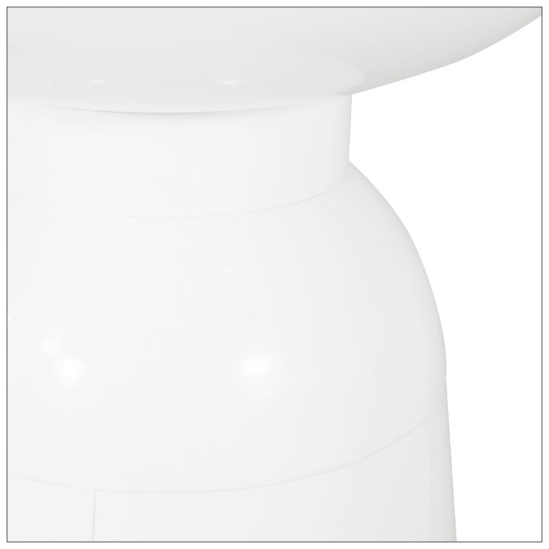 Ensemble de 2 tables d'appoint en fer Serenita, Blanc
