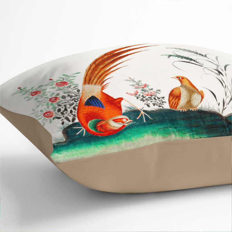 Square Throw Cushion, Stone, 40cm H x 40cm W x 15cm D