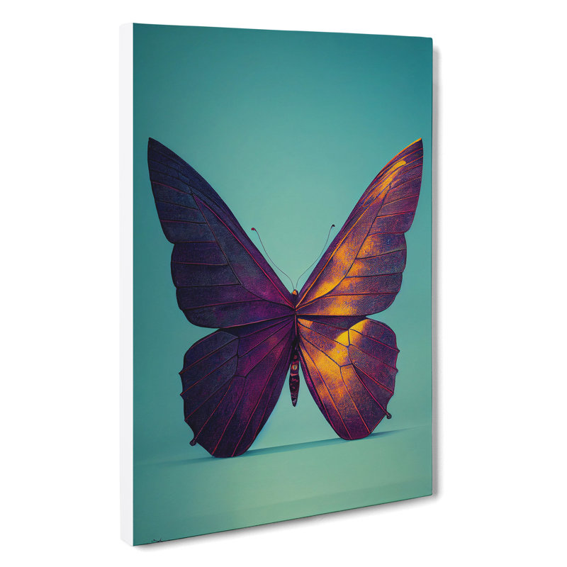 Mysterious Butterfly - Wrapped Canvas Print, 50cm H x 35cm W x 3cm D