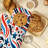 Bold Starry Lines Oven Mitt Cotton Twill