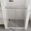 Porte de douche silencieuse coulissante silencieuse en verre trempé - Design chrome moderne pour salle de bain luxueuse