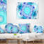 Abstract Wavy Curves and Circles Lumbar Pillow