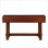 Table basse de 52 po style Mid-Century Farmhouse avec pieds en bois massif Rangement, assemblage facile Peu encombrant