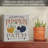 August Grove® Pumpkin Patch Freestanding Solid Wood Block Sign