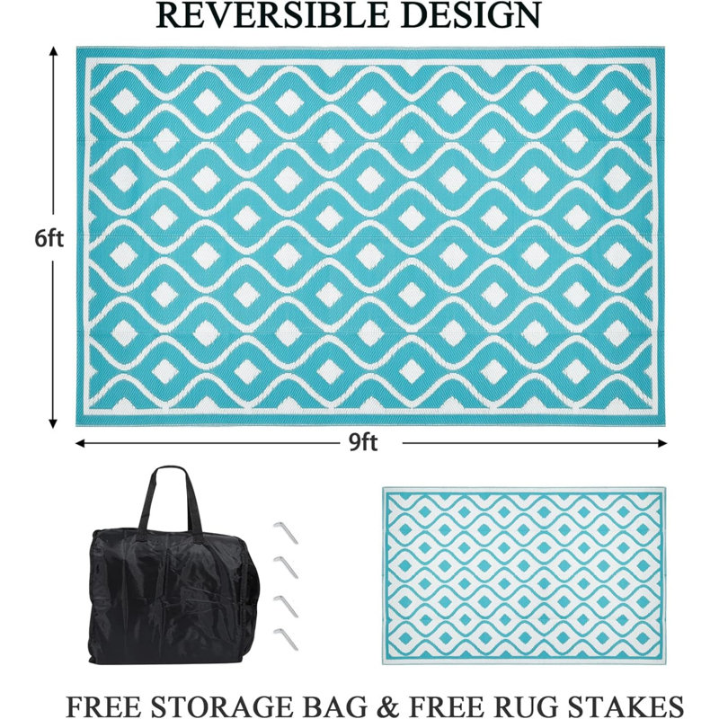 Outdoor Rug, Rectangle 5" x 8"