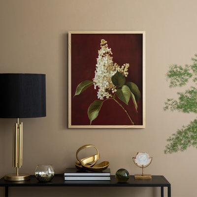 Reproduction encadrée FLORAL Series CCV - bois massif