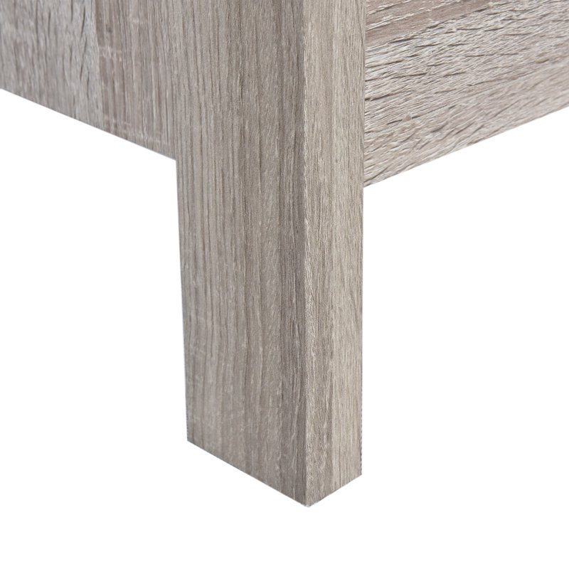 Akshata 19.15'' W Particle Board / Chipboard Nightstand, Medium Brown, Set of 2