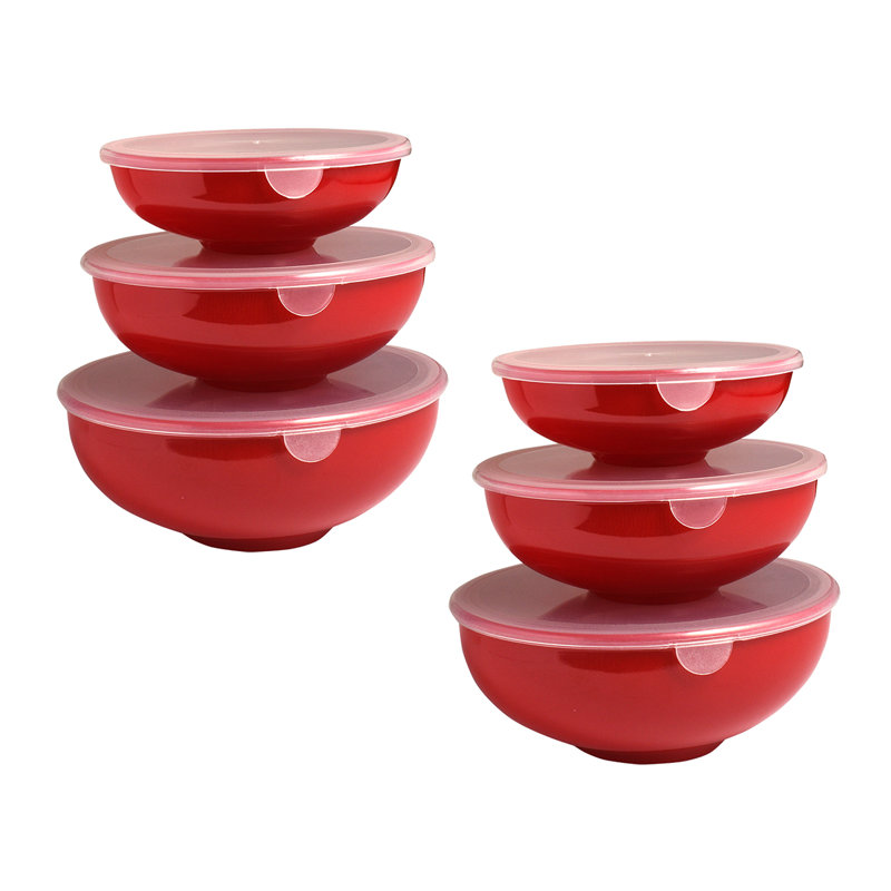 Rebrilliant Melamine Serving Bowl, Red