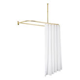 Barclay 60'' D-Shaped Fixed Shower Curtain Rod & Reviews | Wayfair