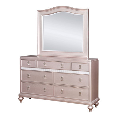 Annistyn 7-Drawer Double Dresser with Mirror