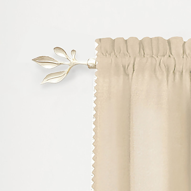 Oswin Adjustable Single Curtain Rod, 28" - 48"