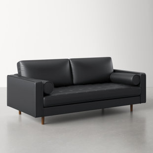 Carolina Leather Thin Track Arm Sofa